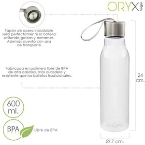 Botella Agua Aluminio Con Mosquetón 500 Ml. - Neoferr.. con