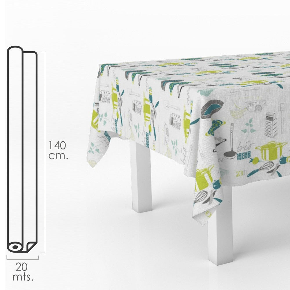 Mantel redondo de plástico lavable de PVC 140*140 cm Limpie a prueba de  agua hule rectangular protector de mesa para cocina picnic al aire libre  interior : : Jardín