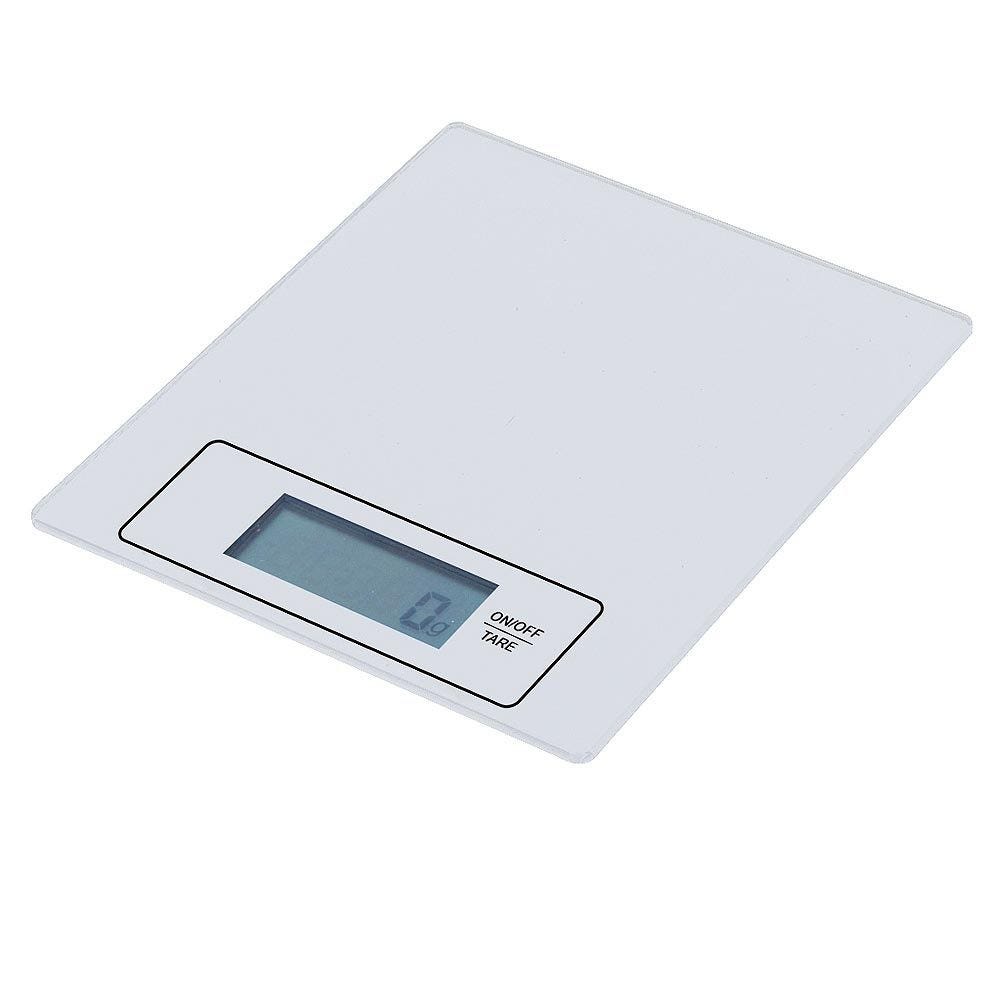 Balanza Bascula Cocina Digital LCD, 7 kg Blanco 23 X 16 X 3,6 Cm