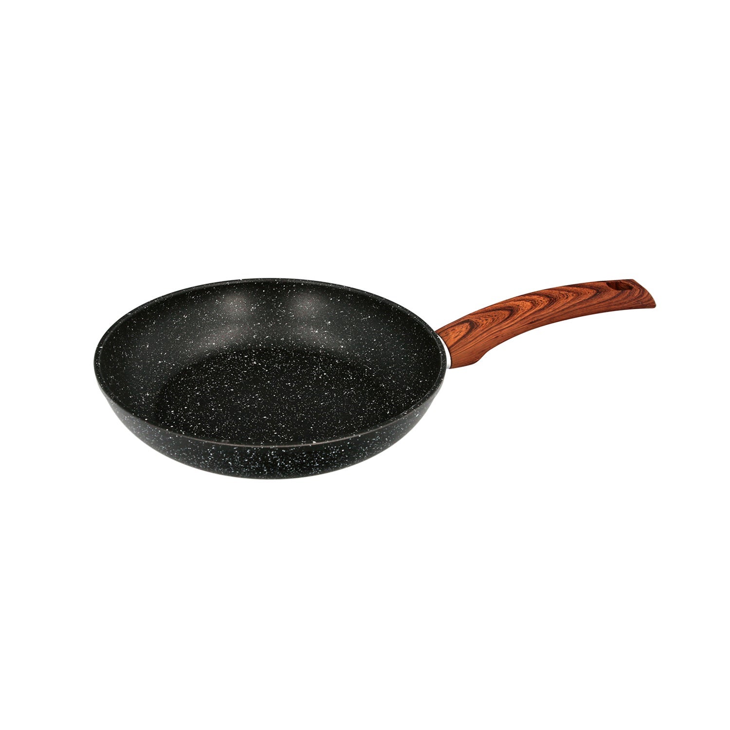 Sarten aluminio forjado antiadherente ø 24 x 5 cm. mango engomado 5 capas acabado piedra apta para todo tipo de cocinas