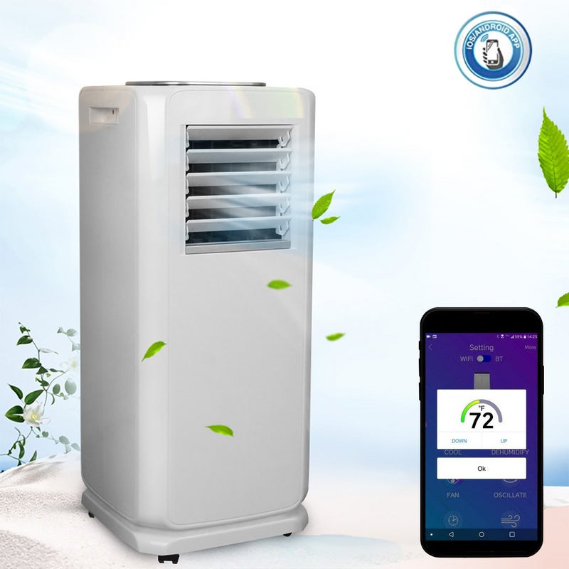 Climatiseur Mobile 7.000 BTU Eco R290 4 en 1 Refroidissement Chauffage ventilateur
