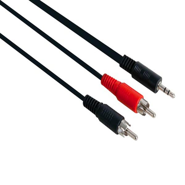 Câble audio Jack 3,5 mm mâle vers 2 RCA femelle