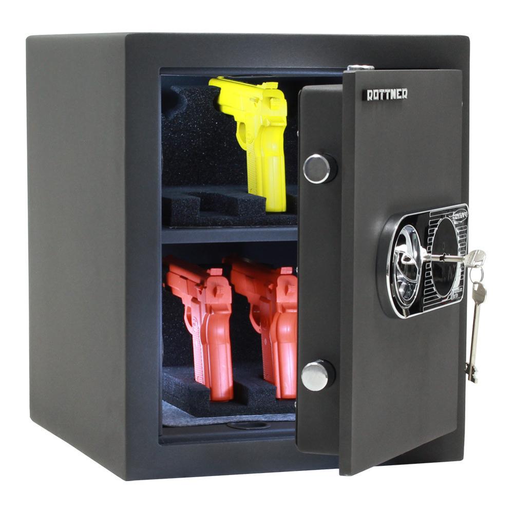 Coffre Fort Rottner Toscana 50 Db Silvergrey Serrure À Clé - 3