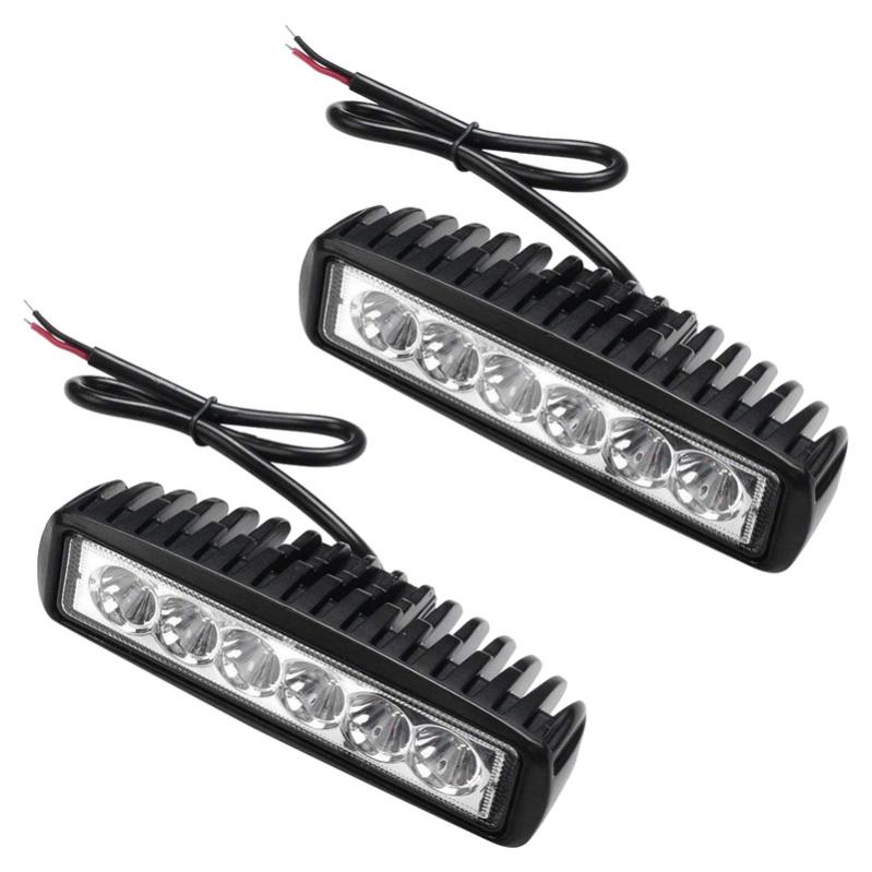 Lot 6 Projecteurs LED Travail 48W 12V/24V - IP67 Étanche, Phares Offroad Pour Voiture, SUV, Camion, Tracteur