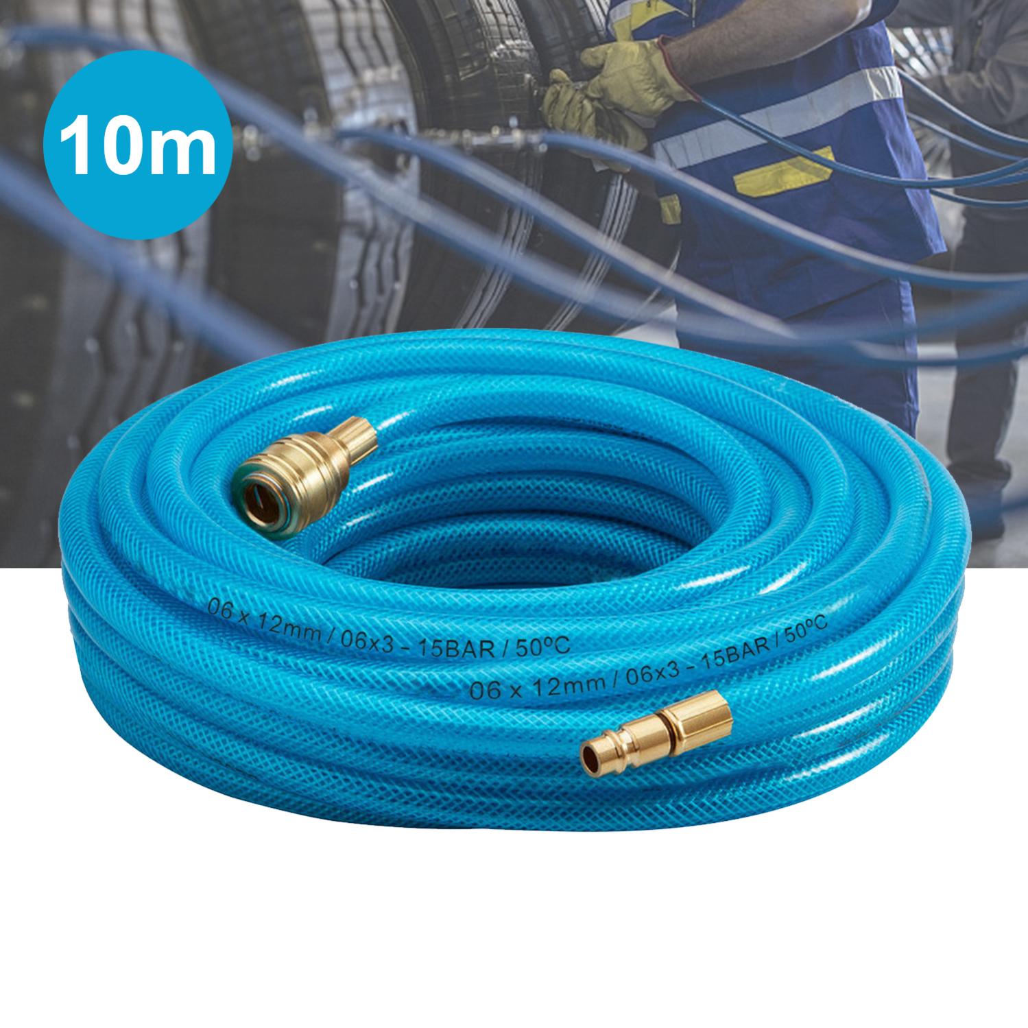 Tuyau d'air comprimé 8 bar 10m Raccord Rapide pneumatique Compresseur VITO Tuyau d'air comprimé 8 bar 10m Raccord Rapide pneumatique Compresseur VITO