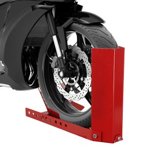 Béquille de stand monobloc lève moto arrière universel rouge