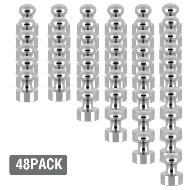 80 Aimants Néodyme Ronds 4x4 Mm - Puissants, Revêtement Nickelé | Pour Bricolage, Organisation Frigo, Bureau, Tableau Blanc