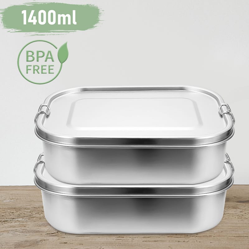 2x 1400ml lunch box inox lunch box inox lunch box maternelle sans BPA ...