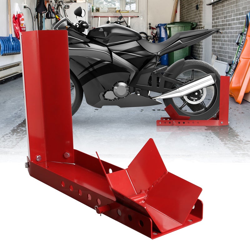 Béquille d'atelier pour moto avant 300kg support roue élévateur levage  stand range lift fourche noir