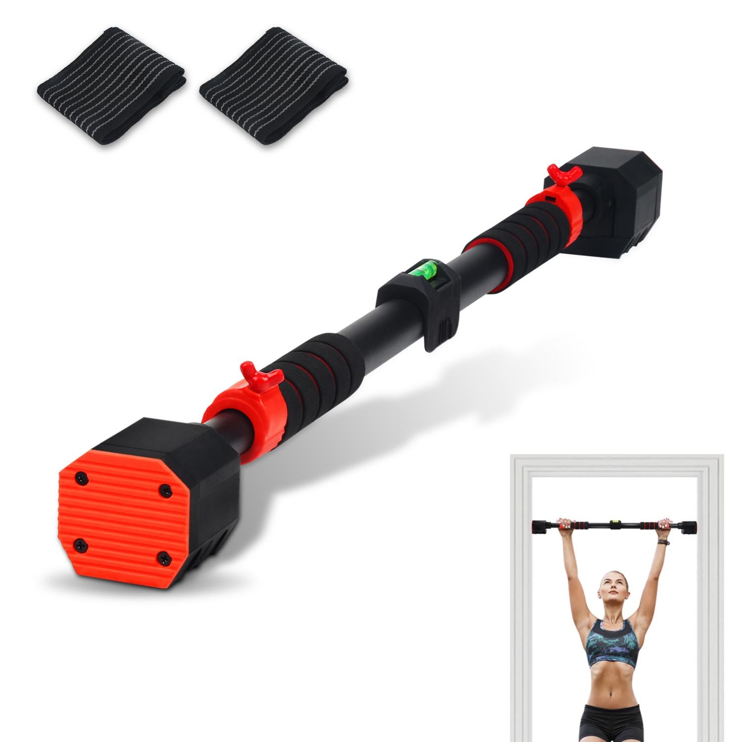 Barre De Traction Jackal Pour Cadre De Porte – Acier Noir, Portable, Fitness à La Maison