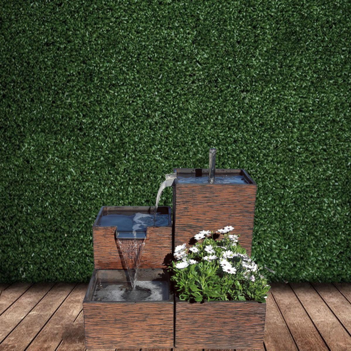 Fuente Solar Flotante Fuente De Plaza Publica Jardín En Hormigón Piedra  65x50x125cm. | Leroy Merlin Estanque Jardin, image size:1199x1199