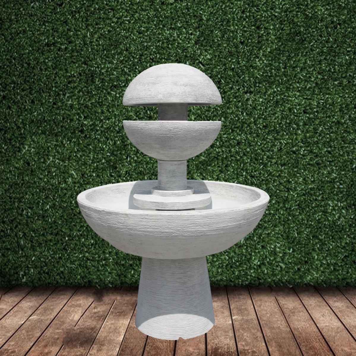 Fuente Jardin Exterior Fuente De Pared Exterior De Hormigón - 43x55x100cm,  Incluye Grifo, Estilo Piedra Natural Fuentes De Piedra Para Terraza, image size:1199x1199