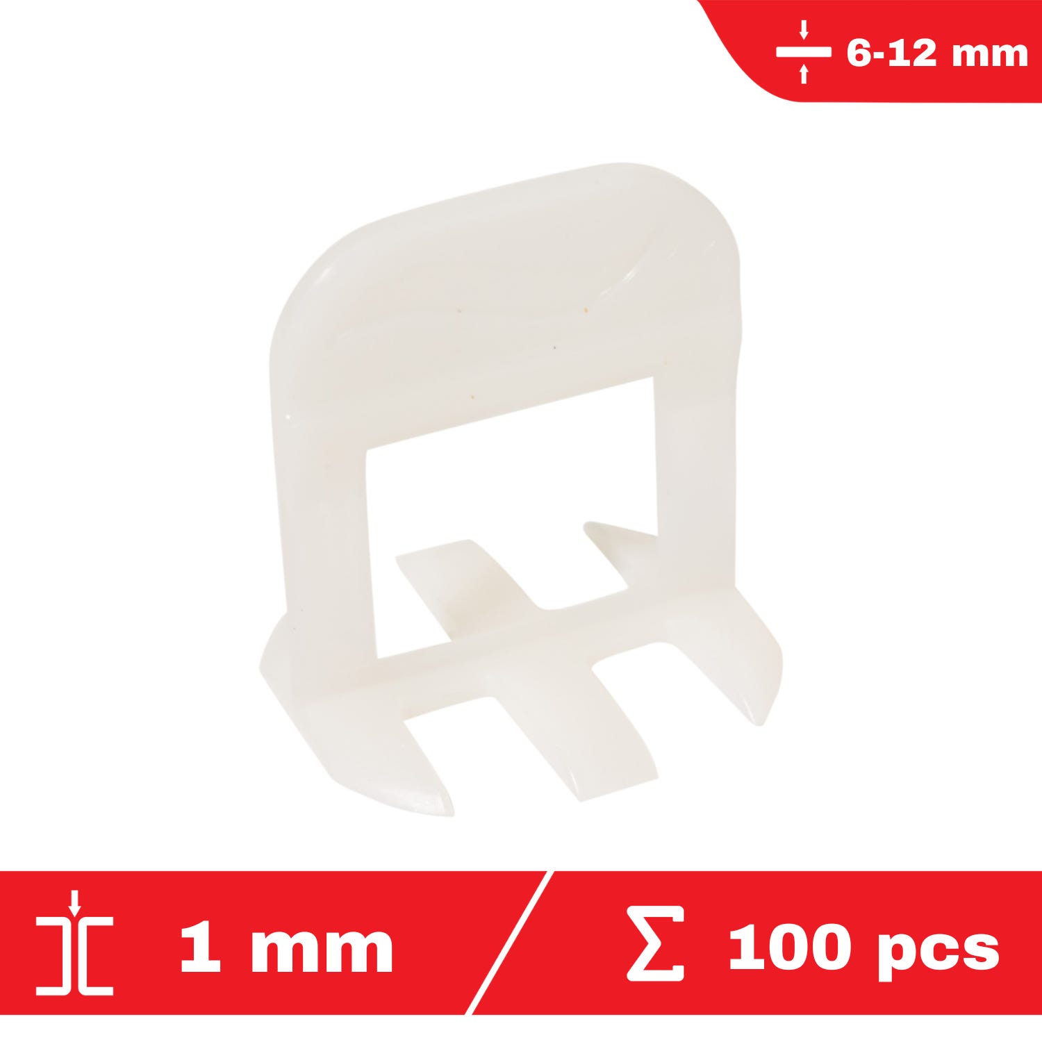 Cale à carrelage autonivelante (100 x 1 mm, 50 bouchons) - Outil à carrelage  pour petits et grands - Cales en plastique - Aide au carrelage : :  Bricolage