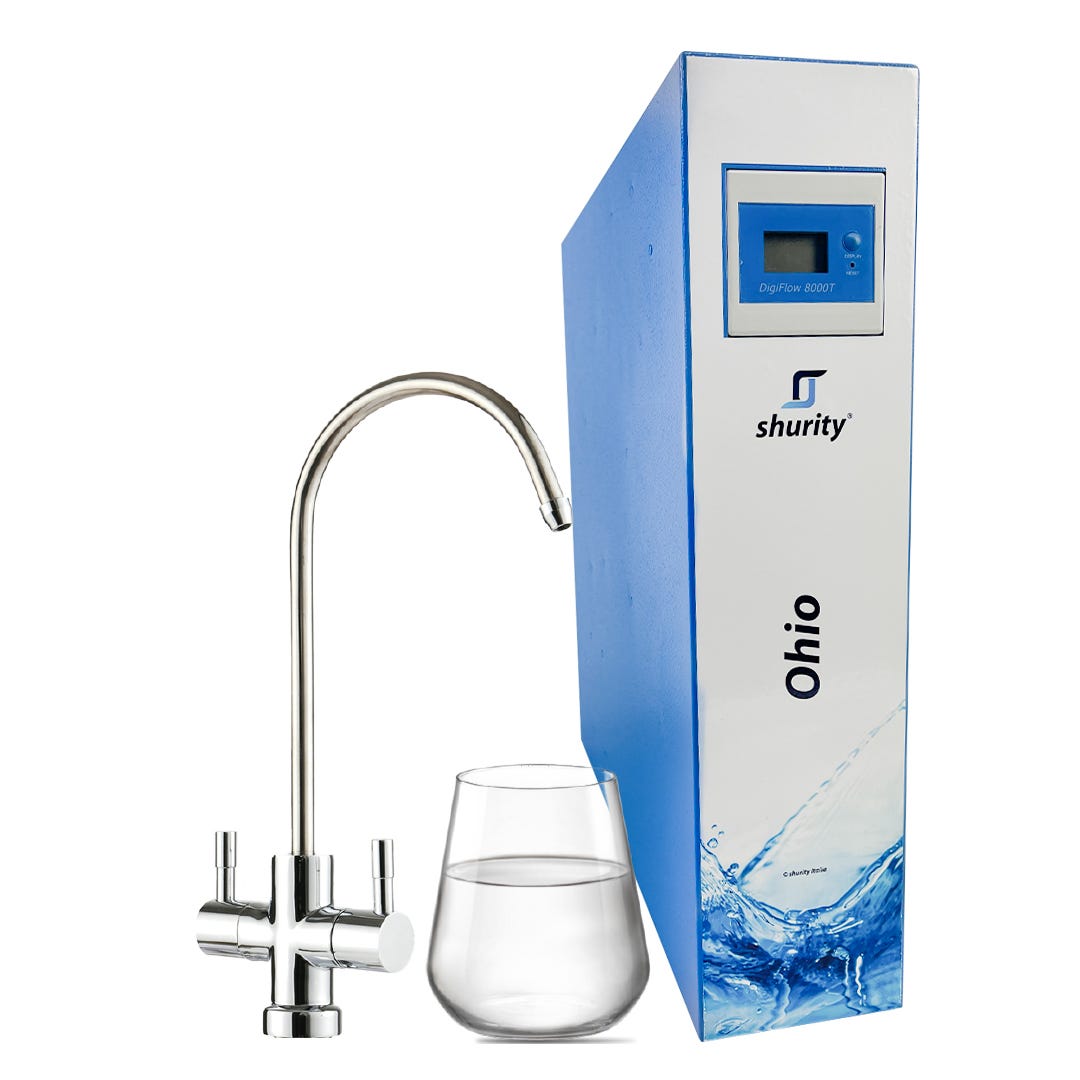Shurity Ohio Depuratore acqua con Ultrafiltrazione Sottolavello uso  domestico - 2 vie, Liscia/Gassata