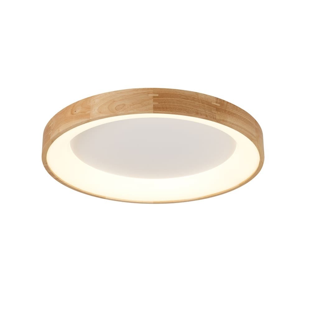 Plafonnier cercle LED 42W Ø 60 cm blanc ou noir