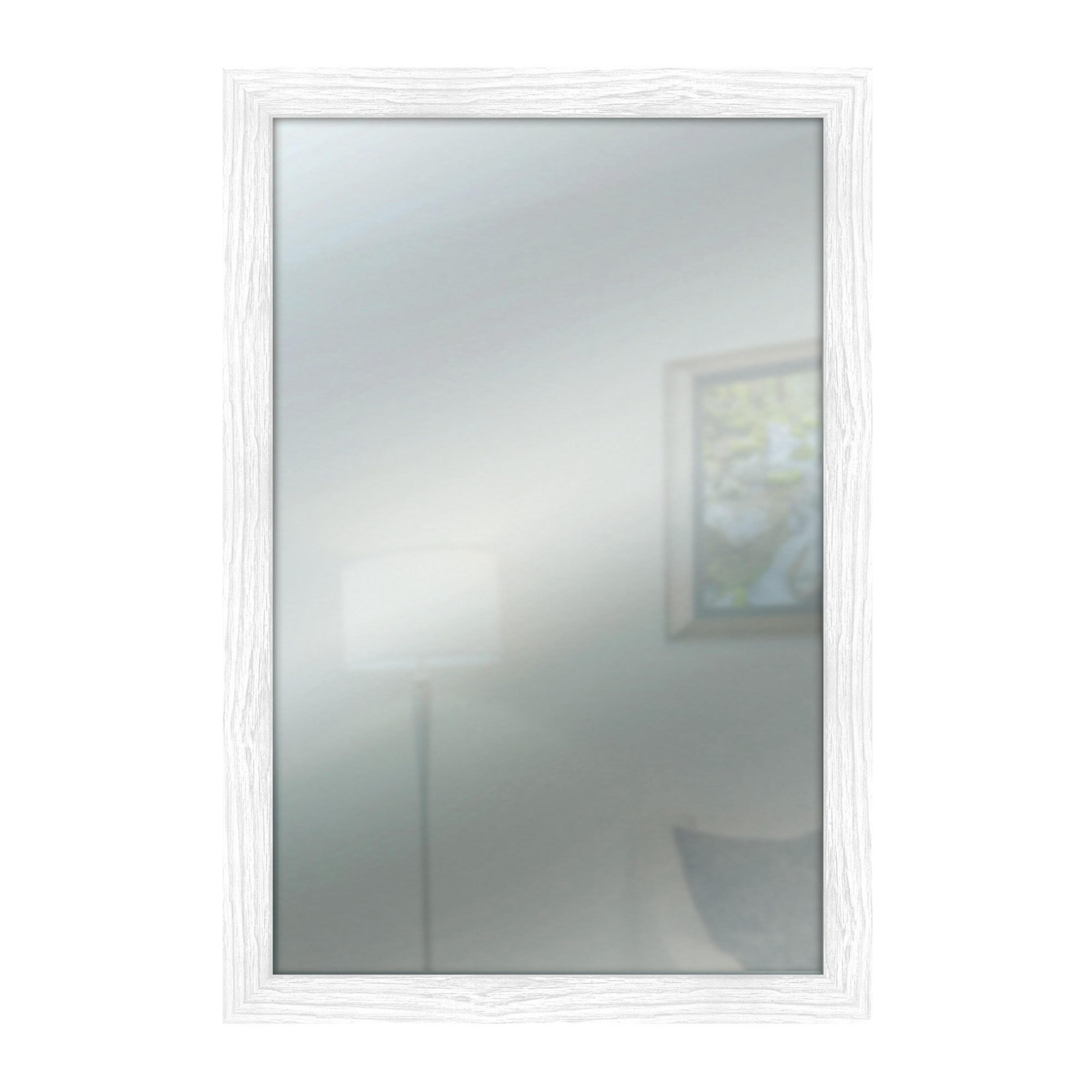 Specchio da parete MIRROR SHABBY CHIC 40x65 cm colore Bianco