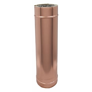 Elemento Lineare Mf - Inox/rame L 1000 Mm Tubo Inox-rame Dp1000 D80/130 | Leroy Merlin
