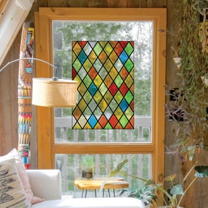 Pegatina electrostática para vidrio, Mondrian, decoración original para  ventanas, decoración moderna, bauhaus, 23 cm x 67 cm