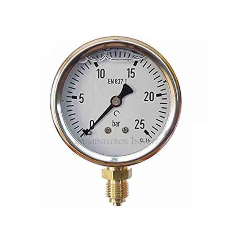 Manometro Per Vuoto - Doppia Scala 0~-30inHg / 0~-1bar, Design Compatto - Foto 7