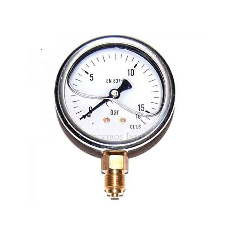 Manomètre pression glycérine 4 – 1/4 M.NPT LM - Manomètres