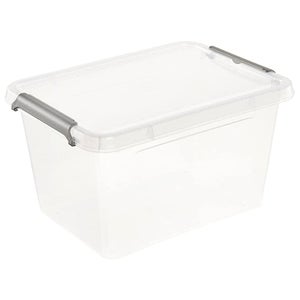 Caja de Plástico con Tapa Kis 50 litros 59 x 39 x 28 cm Gris