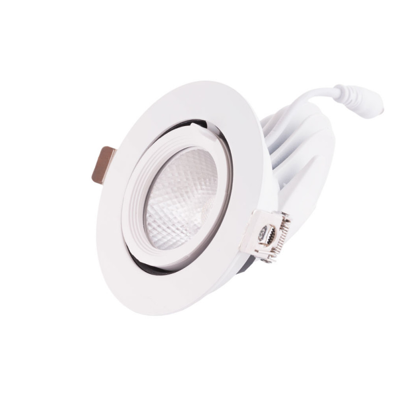 Foco downlight led 7w 700lm 4000ºk circular orientable 30.000h [ho-cob-c-c-or-7w-w]