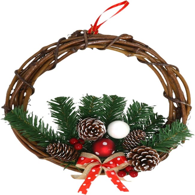 La ciudad Agencia de viajes desconocido TIENDA EURASIA® Coronas de Navidad para Puerta, Colgantes Decorativos |  Leroy Merlin