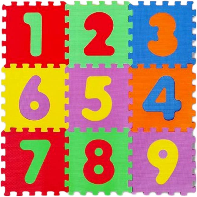 TIENDA EURASIA® Alfombra Puzzle Infantil de Goma Eva - 9 Piezas 30 cm - Superficie de Juego y Proteccion | Leroy Merlin