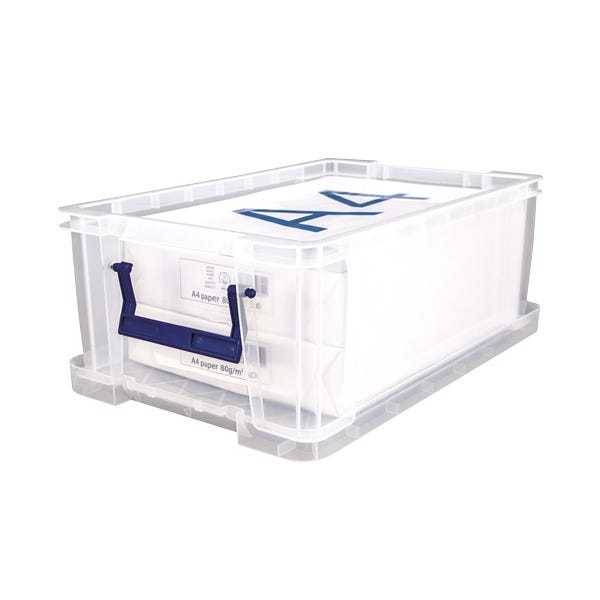 Boîte de rangement format ramette 5,5 litres - transparent
