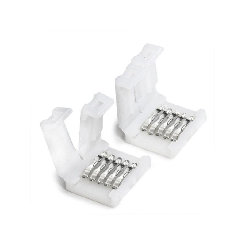LitaElek Connettore LED 5 pin per Striscia LED RGBW 5050 Larga 12mm, Connector Strip LED Connettore Rapido Nastro LED Controller Cavo Connettore Angolare Banda LED Adattatore Jumper, 17cm
