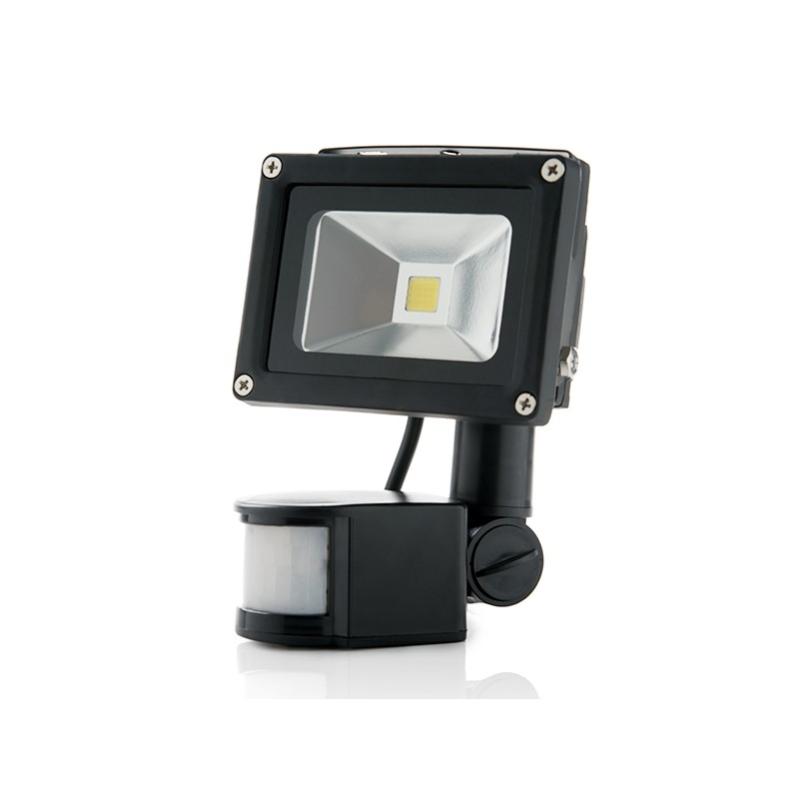 Foco proyector led 10w 850lm 4200ºk ip65 detector movimiento 30.000h [bqfs11510w-pir]