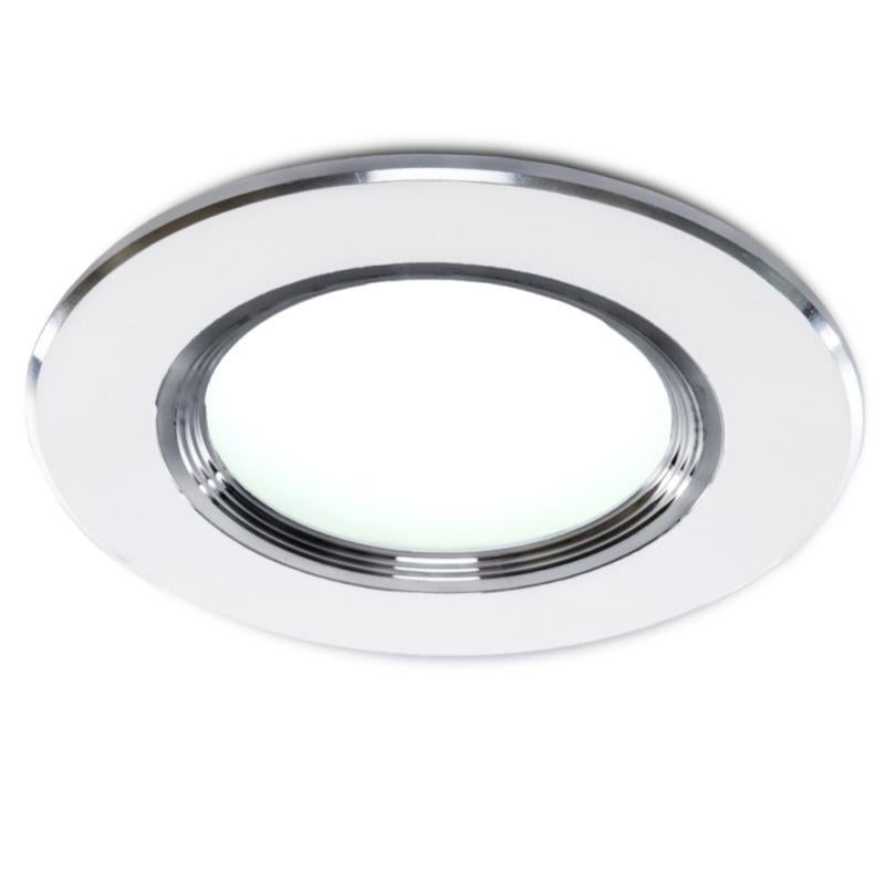 Foco downlight led 3w 224lm 3000ºk aro plateado 30.000h [pce-dl3w-p-ww]