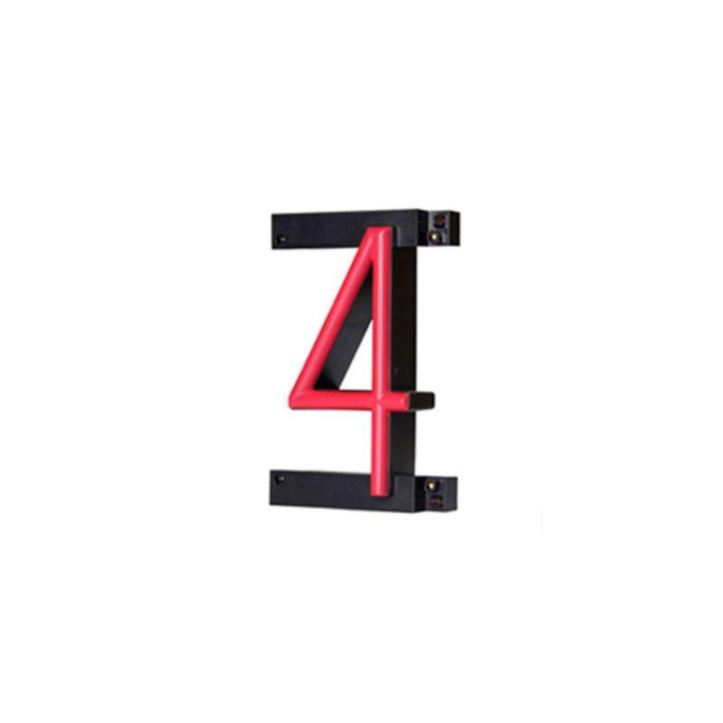Numero LED Neon 4 Larghezza 90Mm Altezza 161Mm Sfondo 38Mm | Leroy Merlin