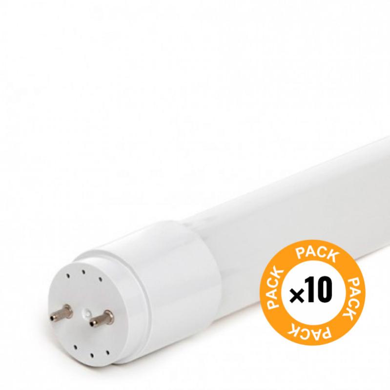 Pack 10 tubos led t8 22w 2300lm 6000ºk vidrio 150cm 30.000h [tc-t8-22wc-cw-pk10-ap]