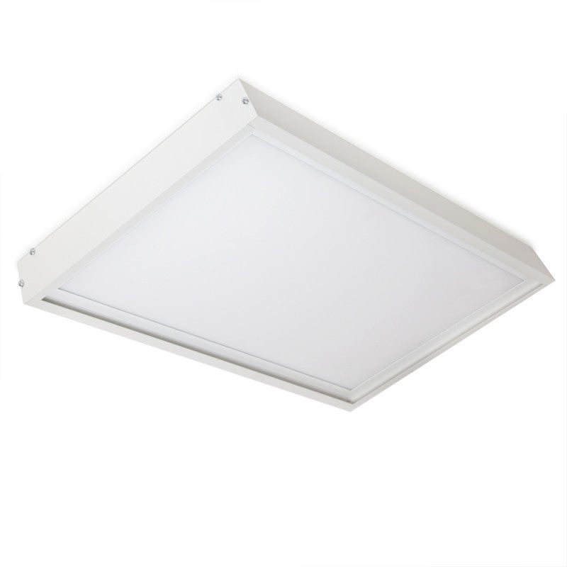 Panneau LED 60x30cm 24W de surface cadre blanc