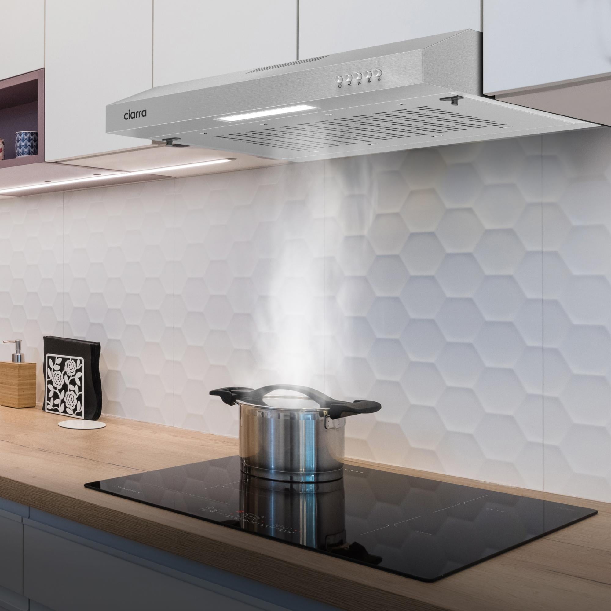 CIARRA Campana Extractora de 60cm 220m3/h Integrada-903SS60+001 | Leroy