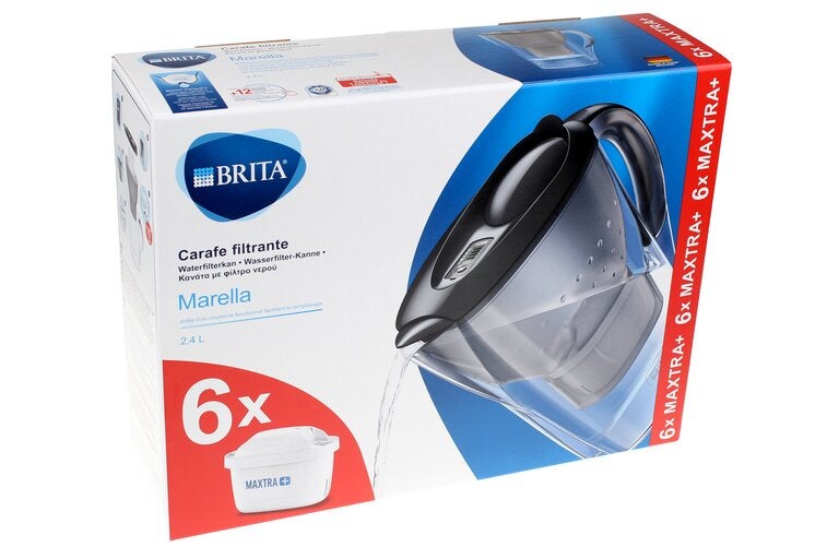 BRITA Carafe filtrante Marella Cool White + 6 Maxtra Pro All-in-1