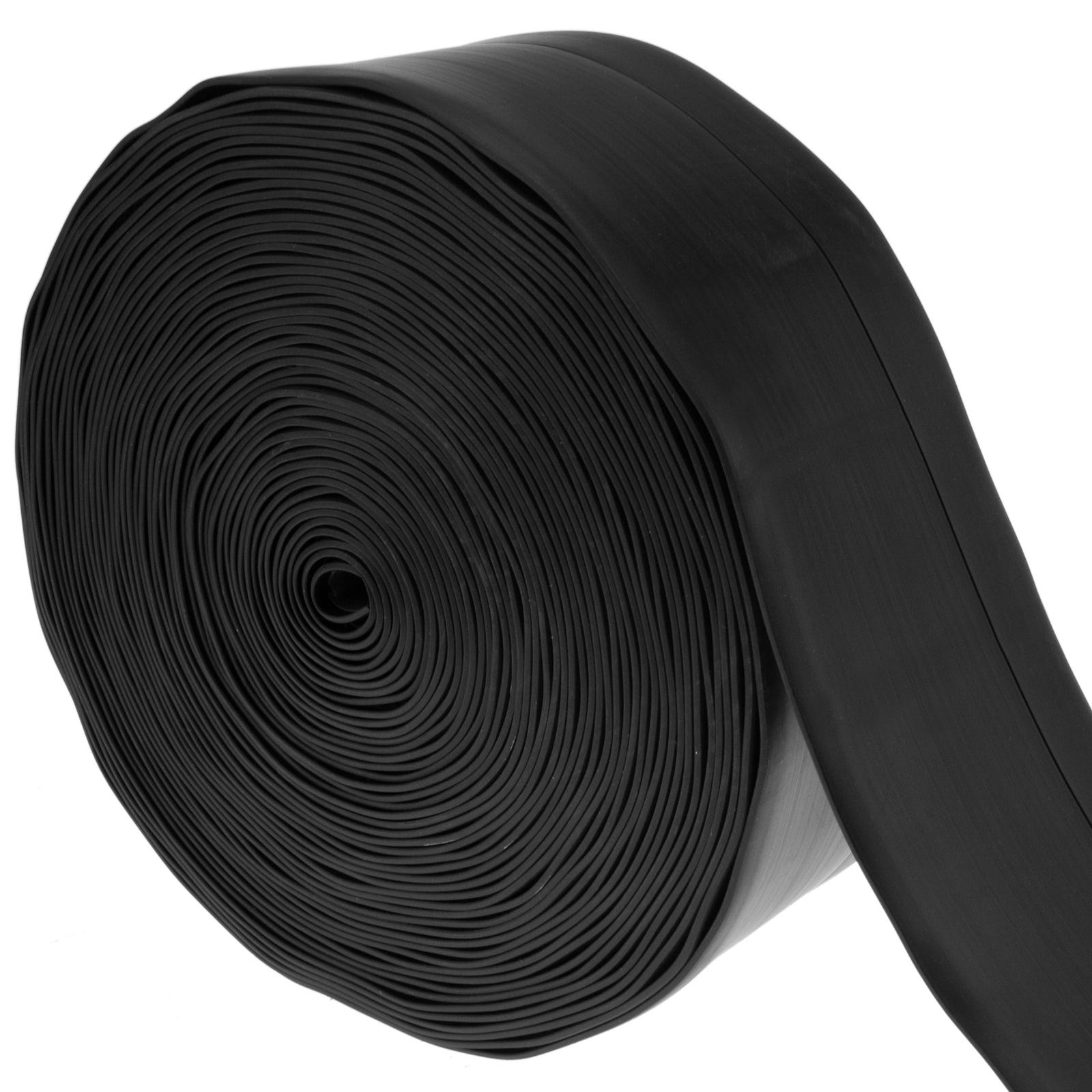 Rodapié flexible autoadhesivo de 50 x 20 mm de longitud de 15 m de color  negro
