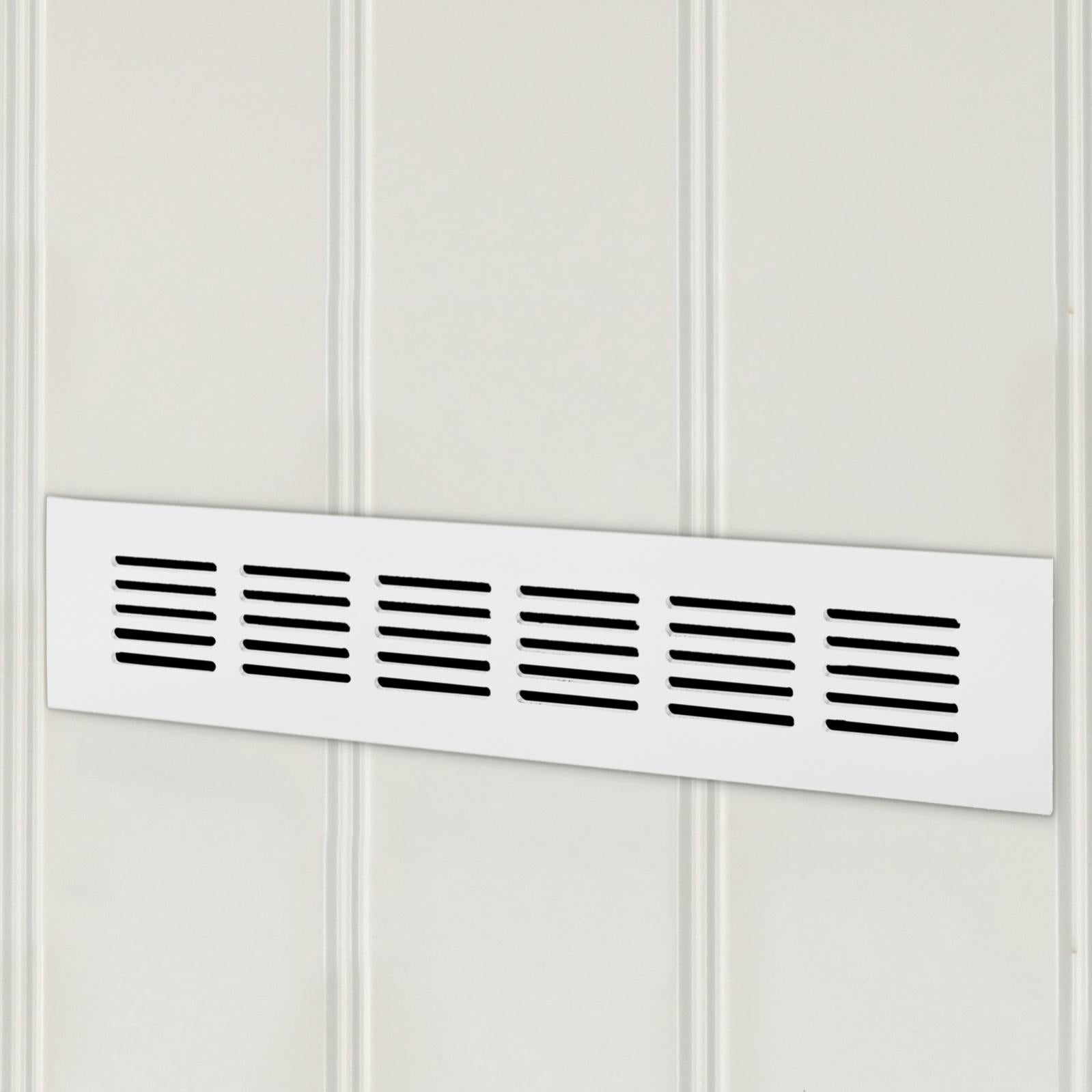 Griglia di ventilazione in alluminio per zoccolo 350 x 50 mm - 3