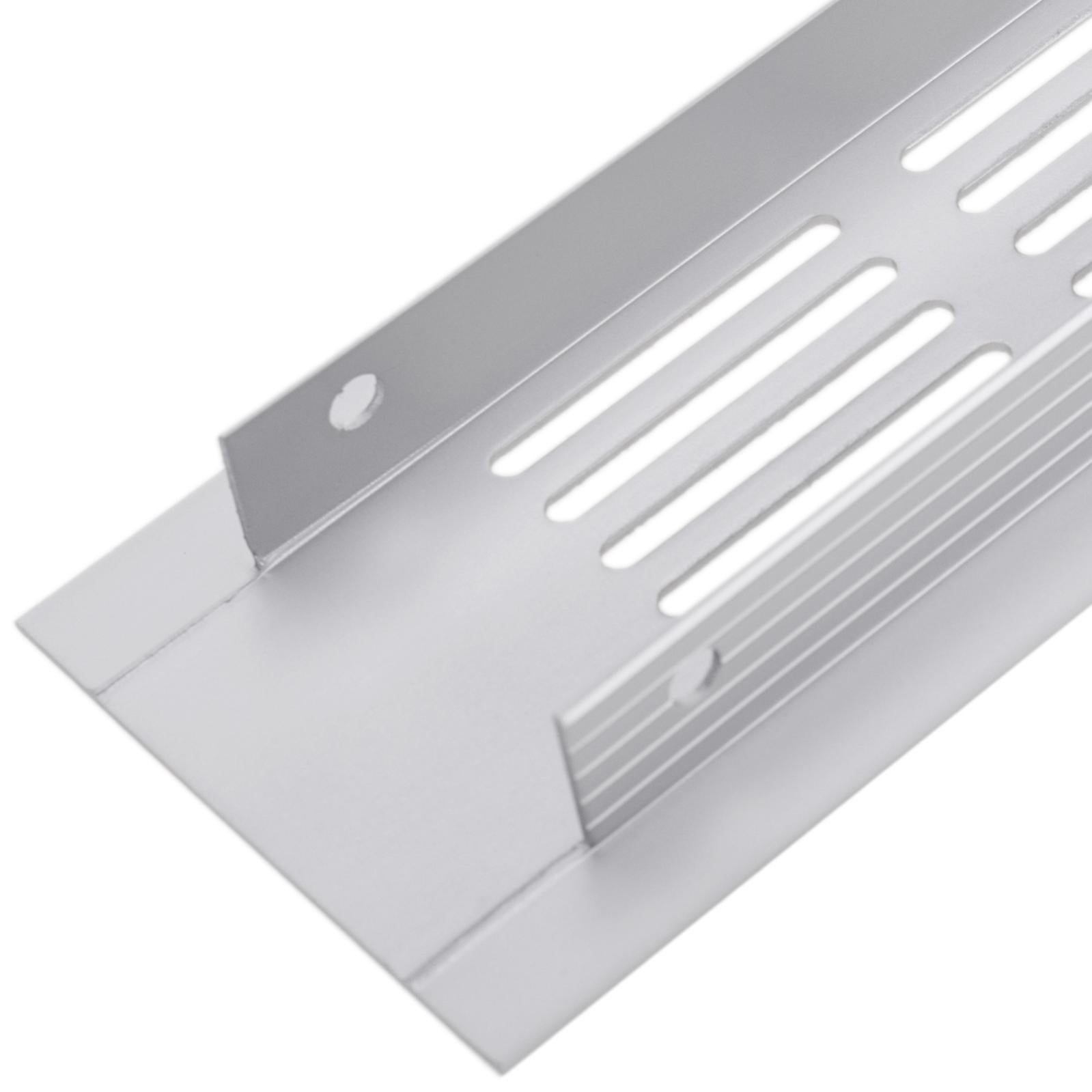 Griglia di ventilazione in alluminio per zoccolo 350 x 50 mm - 5