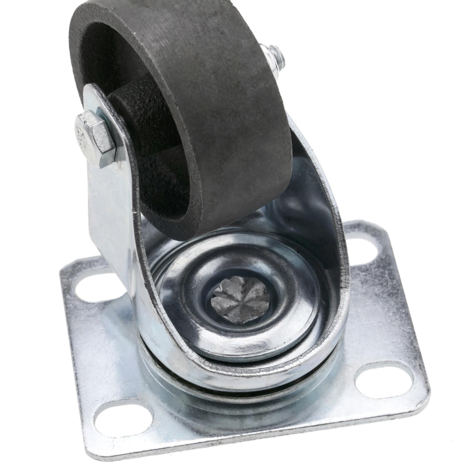 Rotella industriale rotella in metallo senza freno 50 mm - 5