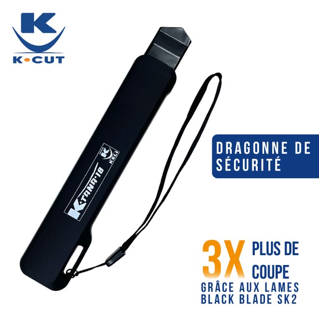 Cutter - KELI - 25mm - Gomme Noir - LAMES BLACK BLADE SK2 - Durée