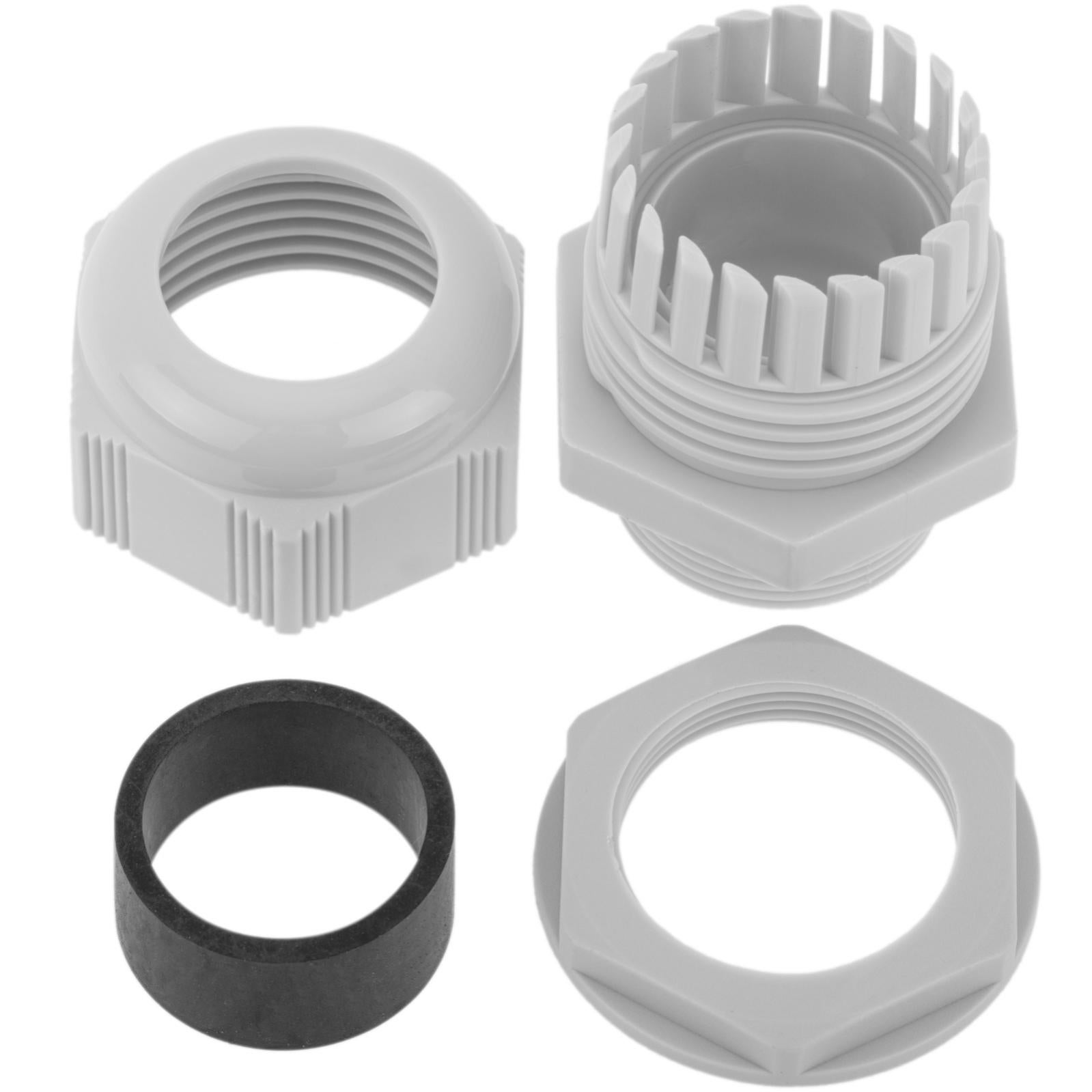 Pressacavo in poliammide grigio chiaro M25x1,5/15 - 2