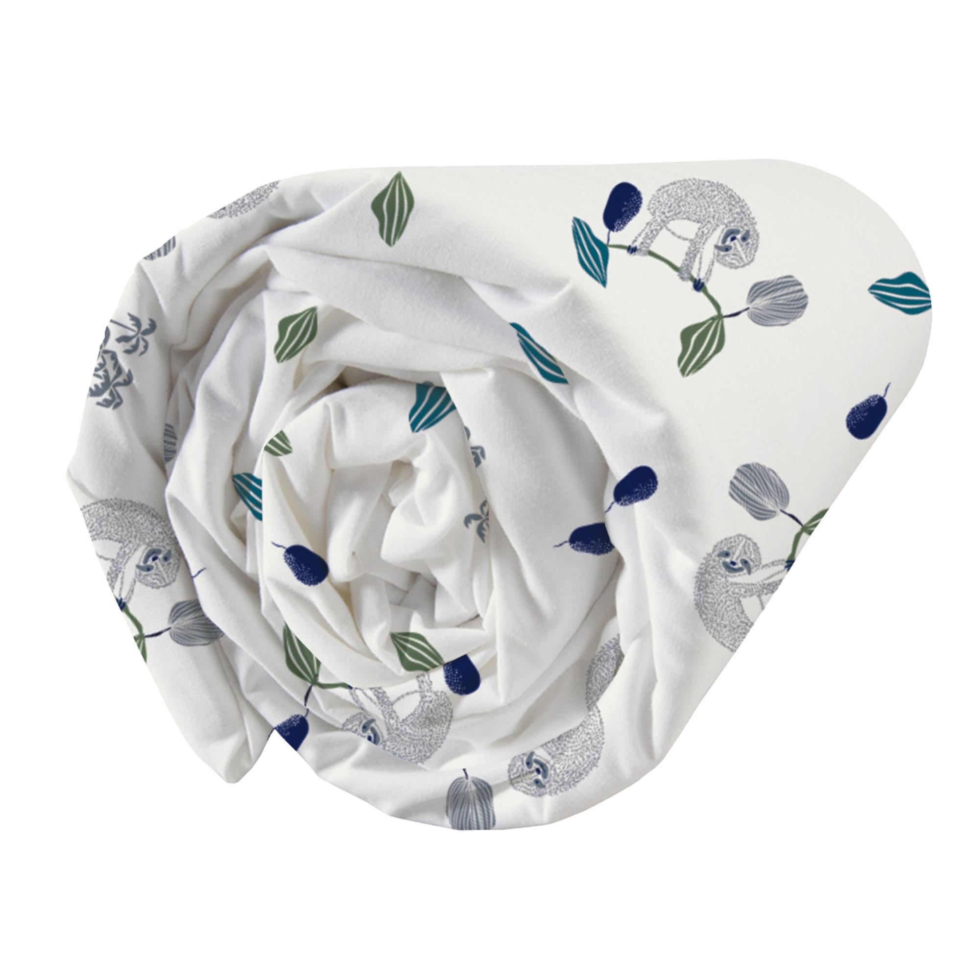 Drap-housse Imprimé Flowers Pour Lit Bébé 60x120 Cm - Coton, Extensible, Label Oeko-Tex - Marque Mon P'tit Dodo - 10