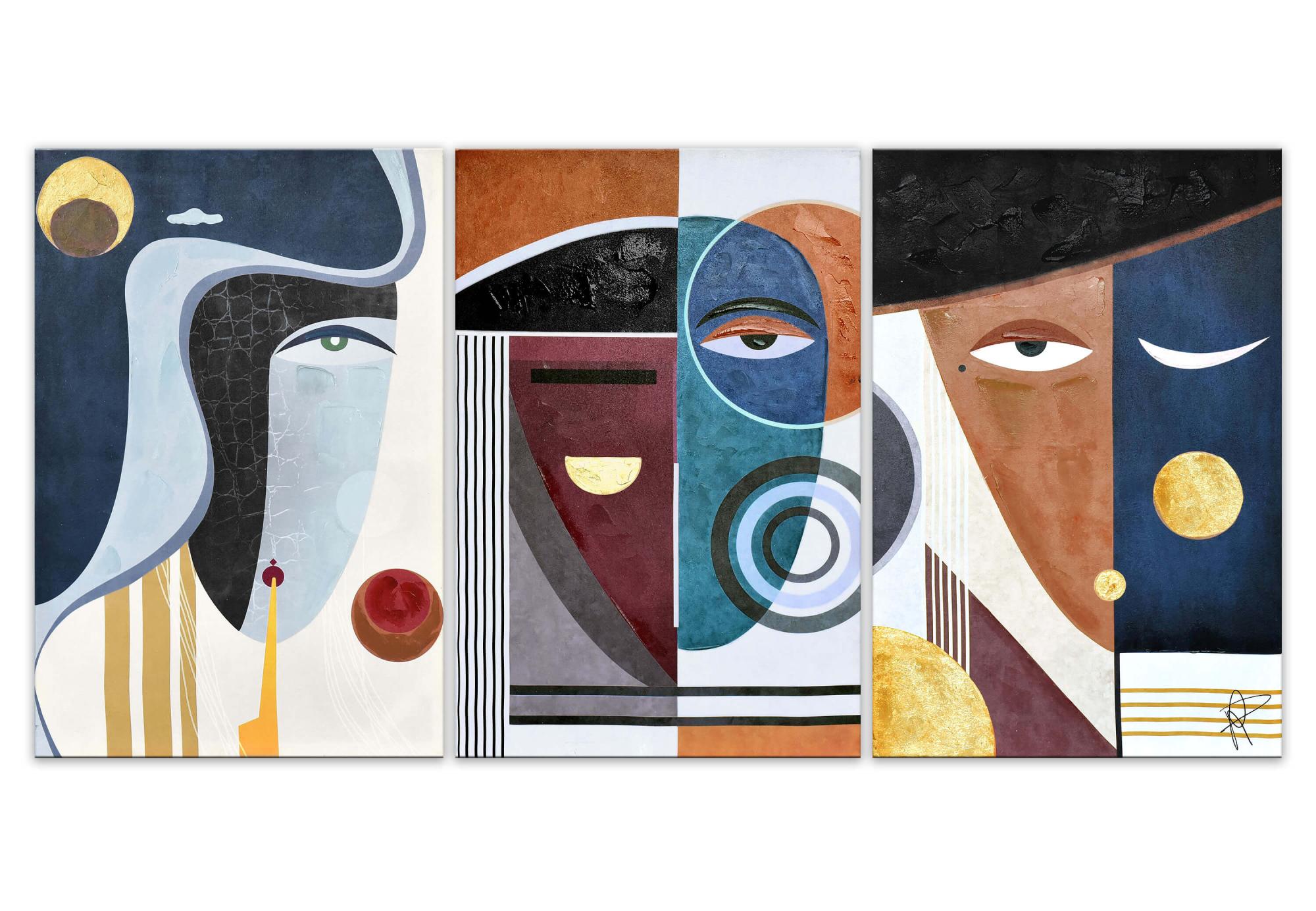 ADM - Imprimer 'Composition de visages abstraits' | Leroy Merlin