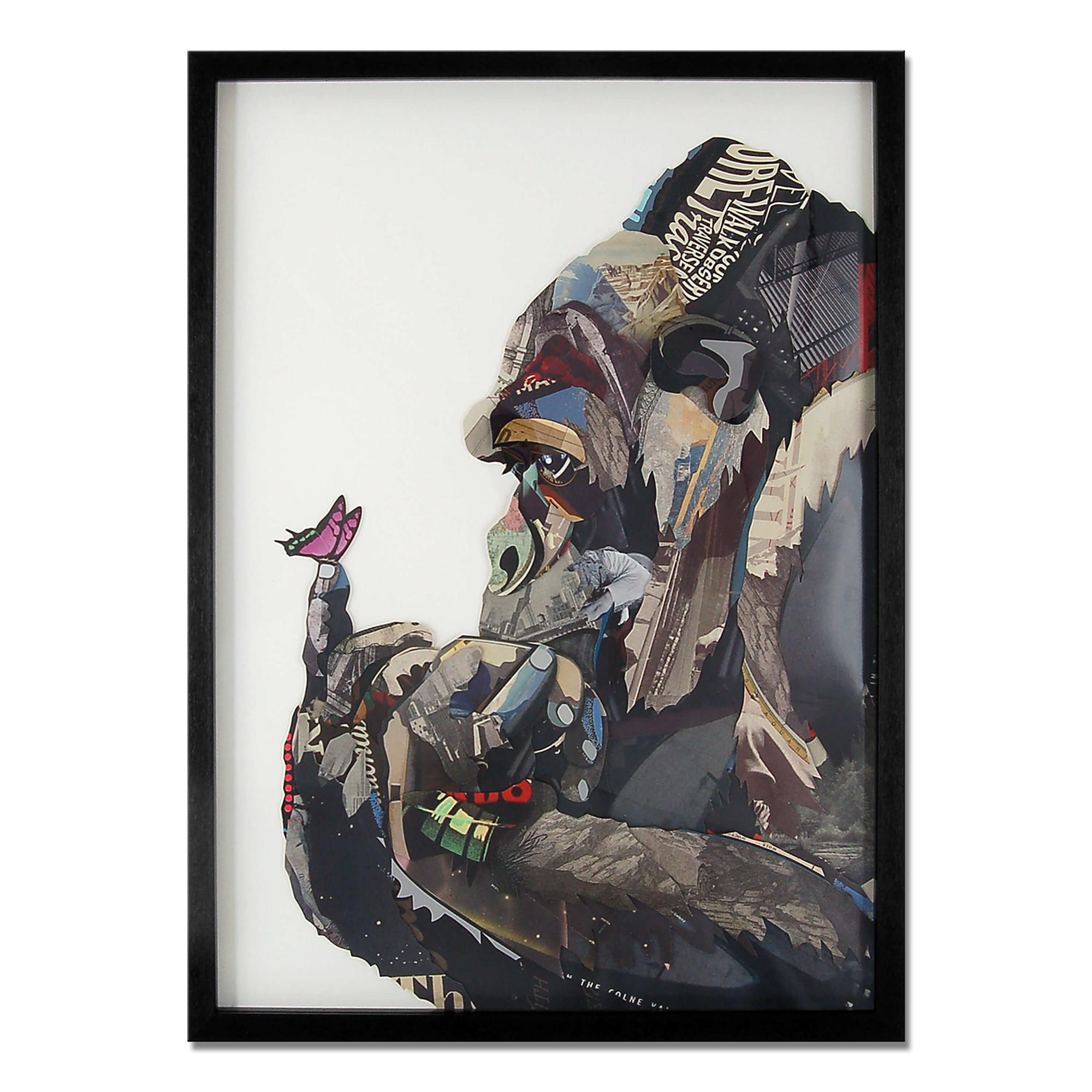 Magnete Da Frigorifero 3D Gorilla Del Kenya - Souvenir Artigianale In Resina Per Decorazione Casa