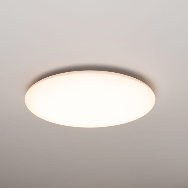 manipular Respeto a ti mismo Hornear Plafón LED de techo redondo 35 cm 18W 1800 lm luz cálida regulable  2200—3000K | Leroy Merlin