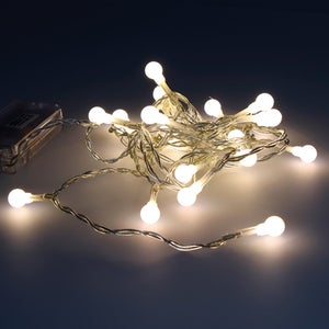Guirlande lumineuse LED à lumière fixe blanc chaud sur secteur - 9 m :  BLACHÈRE ILLUMINATION - botanic®