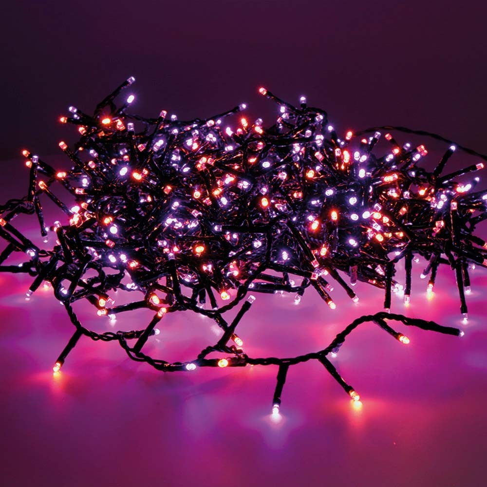 Guirlande grappe clignotante extérieure LED bicolore 4,5 m