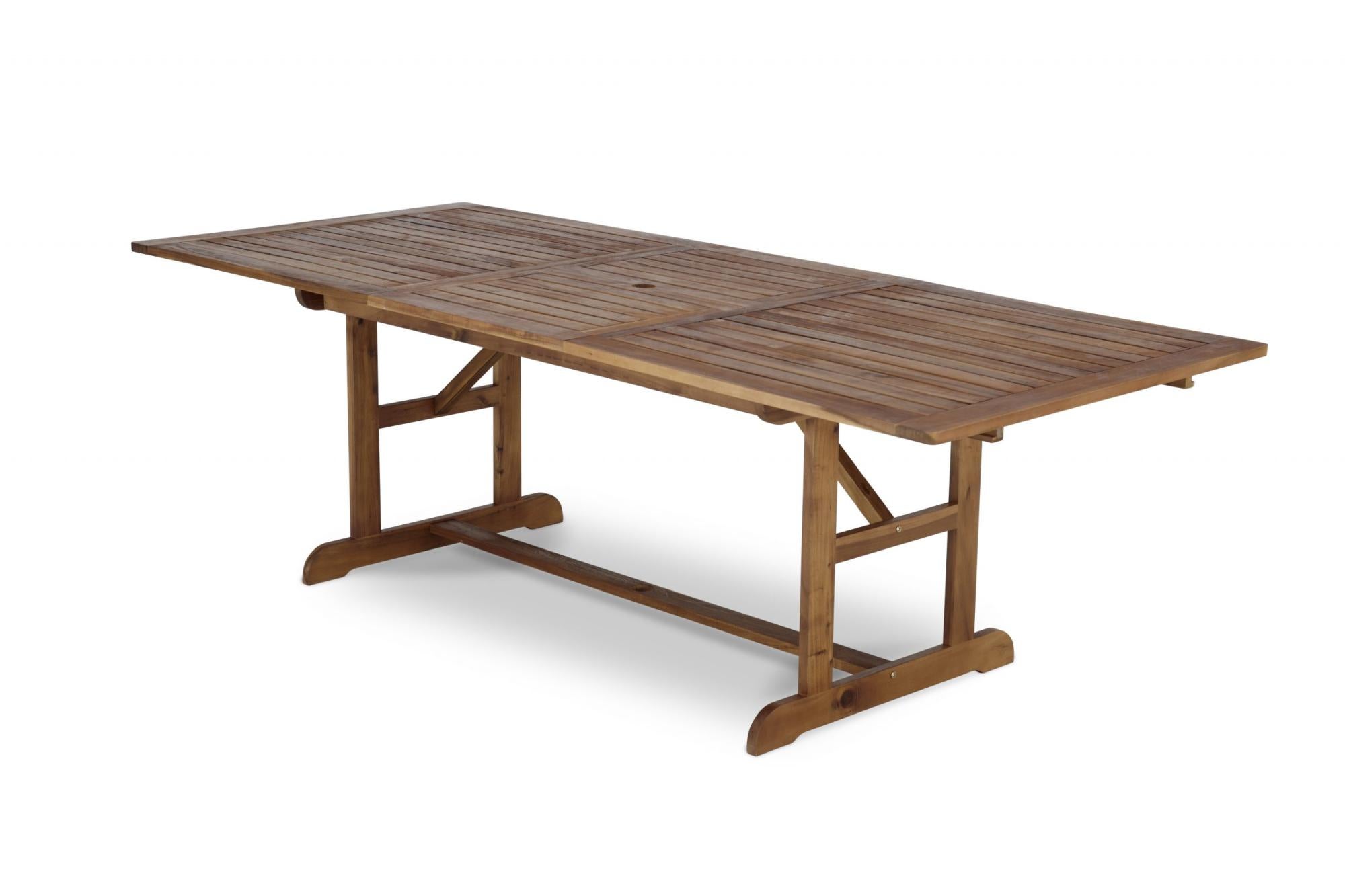 Table de jardin extensible en bois 180/240×100 cm - Java | Leroy Merlin